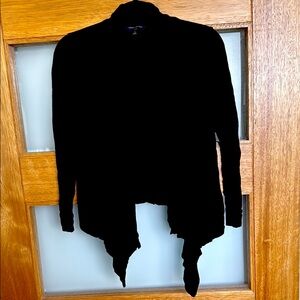 Banana Republic Knit Black Draped Cardigan